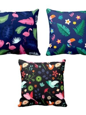 Grand Alluring Floral Cushion Covers Set of 3