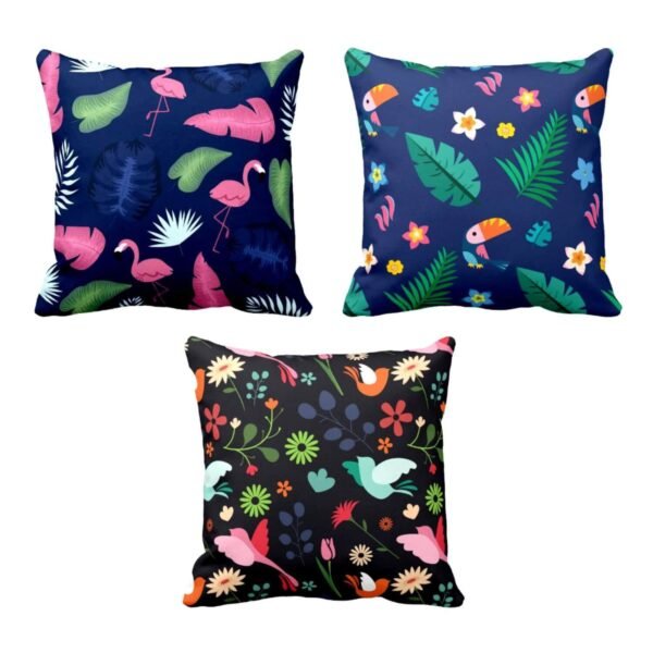 Grand Enticing Floral Cushion Covers Set of 3