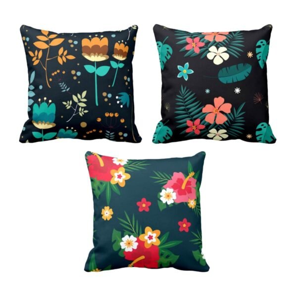 Classy Fetching Floral Cushion Covers Set of 3