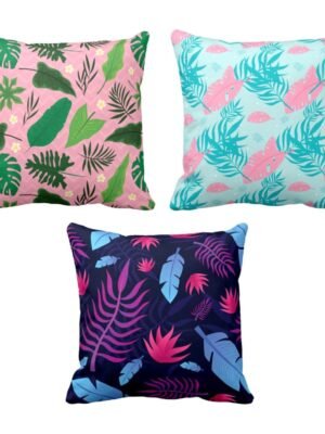 Enticing Refined Floral Cushion Covers Set of 3