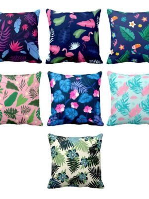 Enticing Floral Flowers Cushion Cover Set of 7