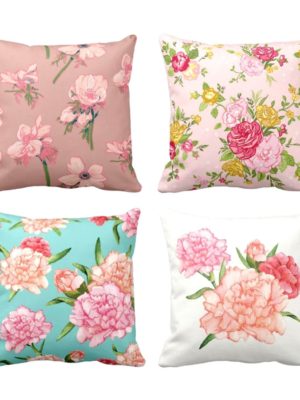 Captivating Floral Cushion Covers Set of 4