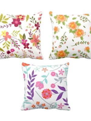 Fascinating Fair Floral Cushion Covers Set of 3