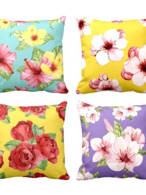 Ravishing Orchid Floral Cushion Covers Set of 4