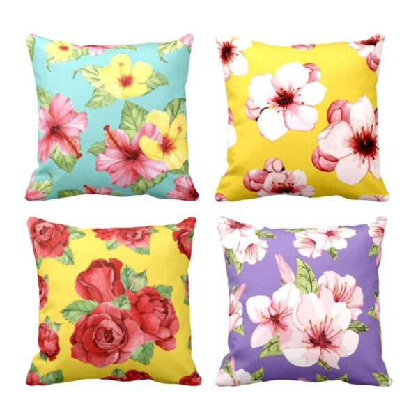 Ravishing Orchid Floral Cushion Covers Set of 4