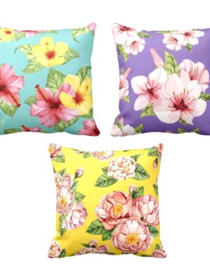 Tempting Delicate Adorable Floral Cushion Covers Set of 3