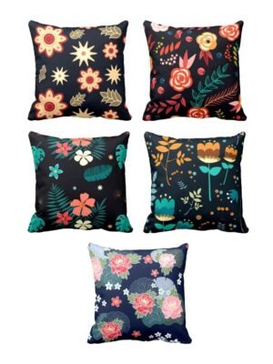 Fetching Floral Flowers Cushion Cover Set of 5