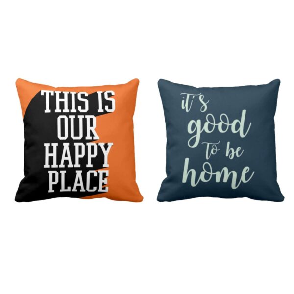 Home Is Where The Heart Is Printed Cushion Covers Set of 2