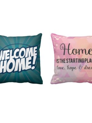 Home is The Starting Place of Love Printed Cushion Covers Set of 2