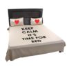 Keep Calm Its Bed Time Bedsheet with Pillows Cases