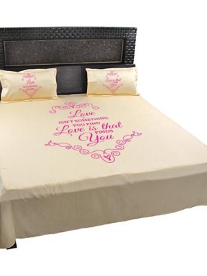 Romantic Love will find You Couple Bedsheet