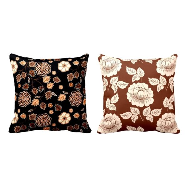 Admirable Beauteous Floral Flowers Printed Cushion Covers Set of 2