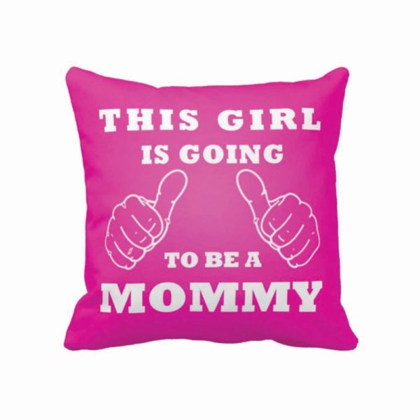 Personalized Monogram And Mommy to Be Double Side Printed Cushion Cover