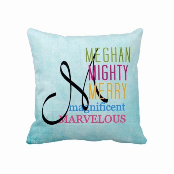 Personalized Monogram And Mommy to Be Double Side Printed Cushion Cover