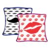 Moustache and Kiss Couple Double Sided Printed Cushion Covers – Set of 2