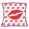 Moustache and Kiss Couple Double Sided Printed Cushion Covers – Set of 2