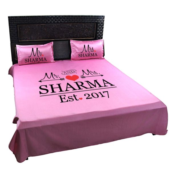 Customized Mr. and Mrs. Bedsheet (Copy)