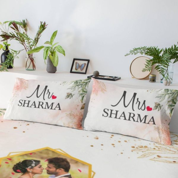 Customized Mr. and Mrs. Bedsheet (Copy)