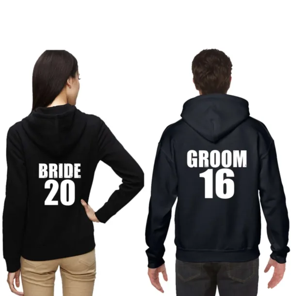 Personalized Bride & Groom Since Hoodies