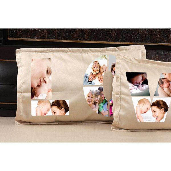 Personalized Love Photo Collage Bedsheet