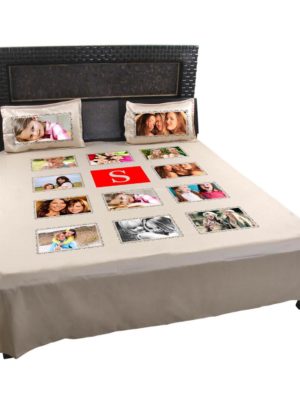 Personalized Monogram Photo Bedsheet