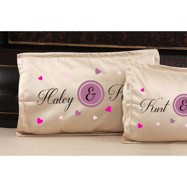 Personalized Romantic Couple Bedsheet With 2 Pillow Cover