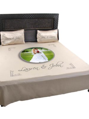 Personalized Romantic Photo Bedsheet