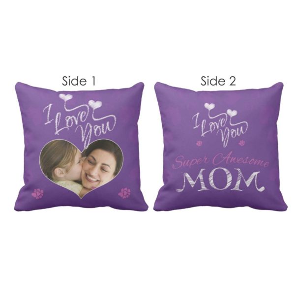 Personalised The Best Mom In The World Cushion Cover Both Side Printed