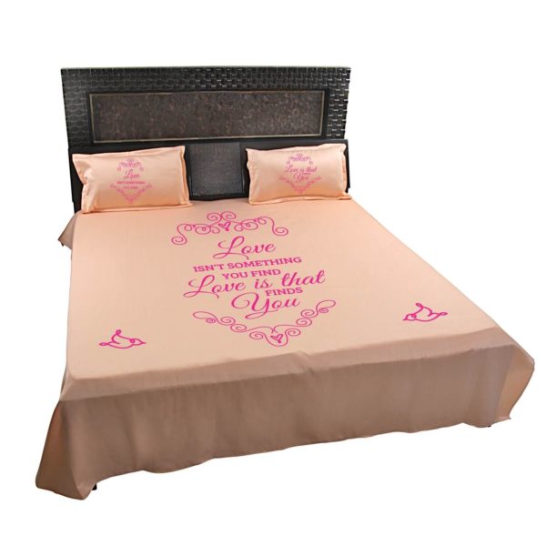 Romantic Love will find You Couple Bedsheet