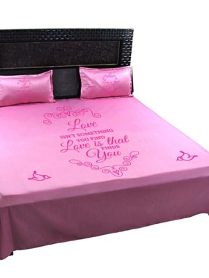 Romantic-Love-will-find-You-pink-bedsheet