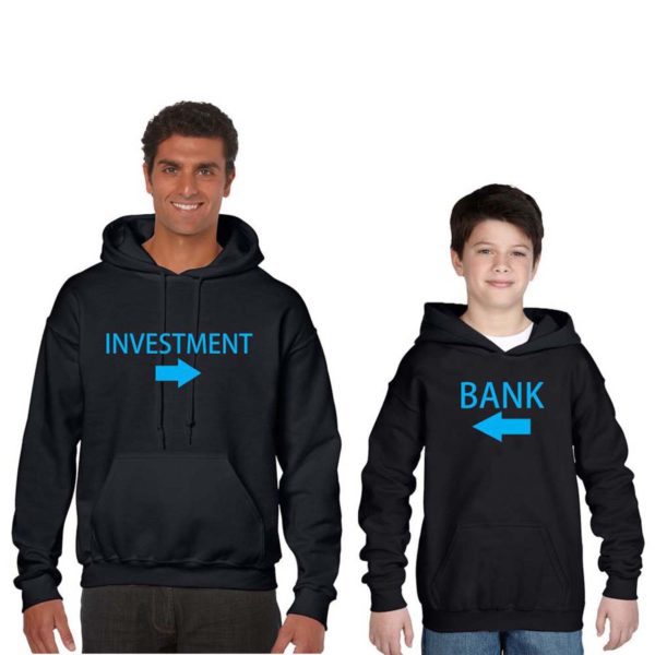 Investment & Bank Family Hoodies Set For Men & Kid