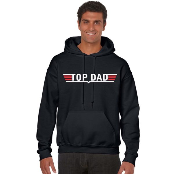 Top Dad and Baby Wingman Matching Hoodies Set