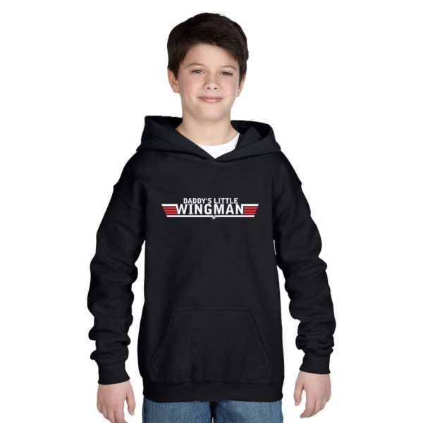 Top Dad and Baby Wingman Matching Hoodies Set