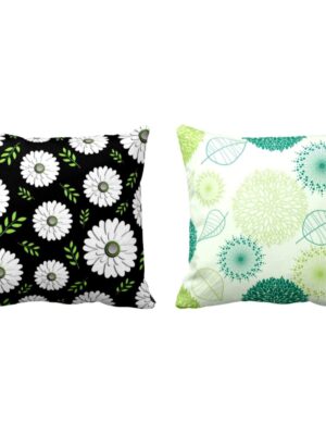 Splendid Good-Looking Floral Flowers Printed Cushion Covers Set of 2
