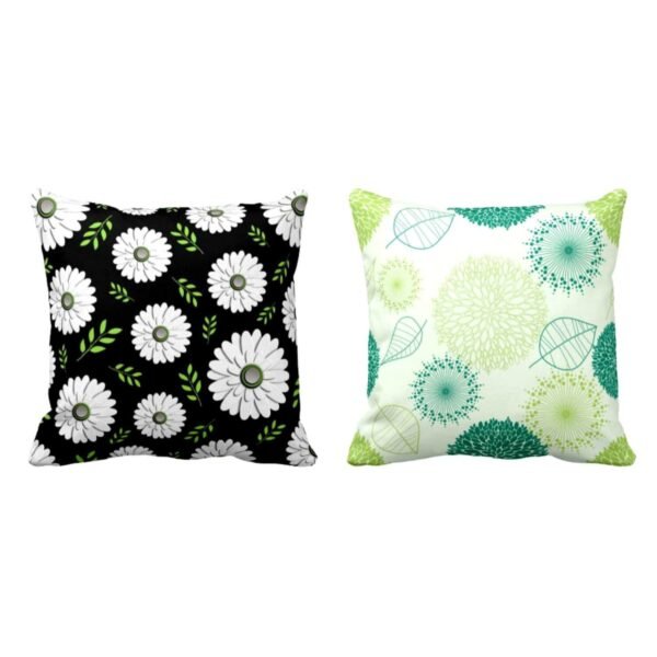 Marvelous Ideal Floral Flowers Printed Cushion Covers Set of 2