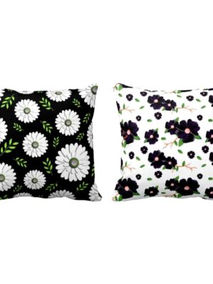 Splendid Wonderful Floral Flowers Printed Cushion Covers Set of 2