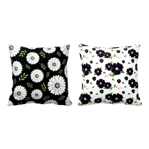 Splendid Wonderful Floral Flowers Printed Cushion Covers Set of 2
