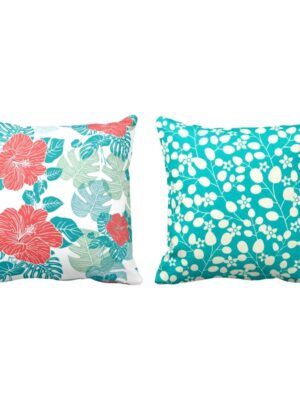 Stunning Well-Formed Floral Flowers Printed Cushion Covers Set of 2