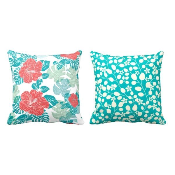 Marvelous Ideal Floral Flowers Printed Cushion Covers Set of 2