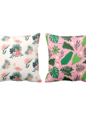 Tantalizing Taking Floral Flowers Printed Cushion Covers Set of 2