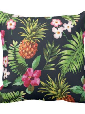 Tropical Floral Cushion Cover