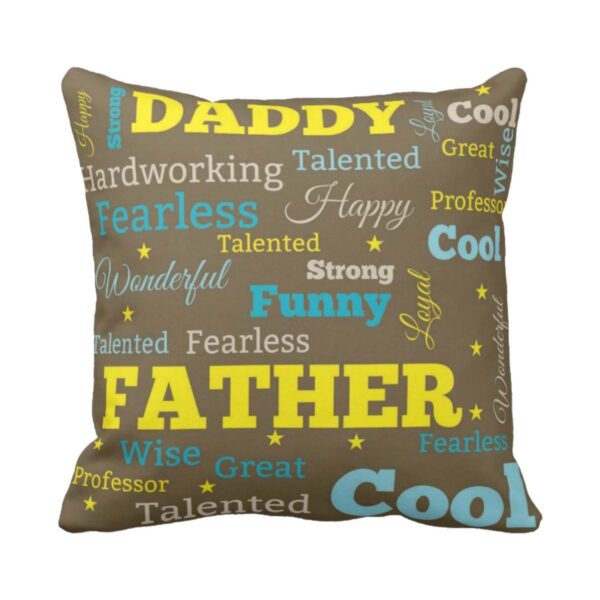 Fabulous Daddy Printed Cushion Cover