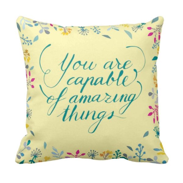 You Are Capable Inspirational Cushion Covers Set of 4