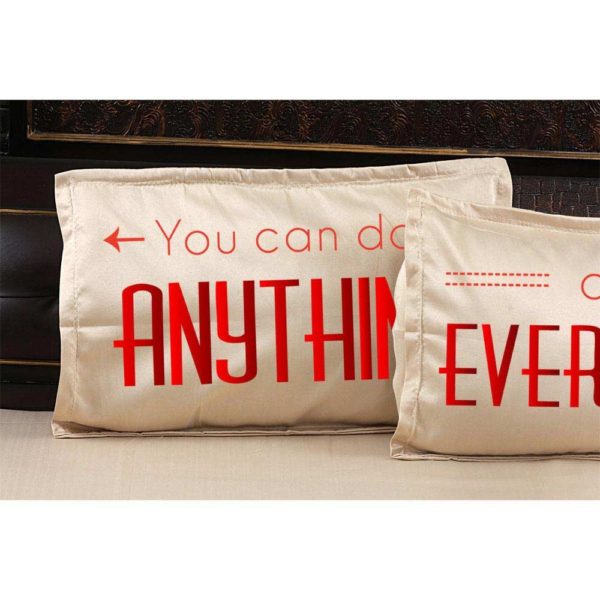 You Can Do Anything And Everything Quoted Printed Bedsheet