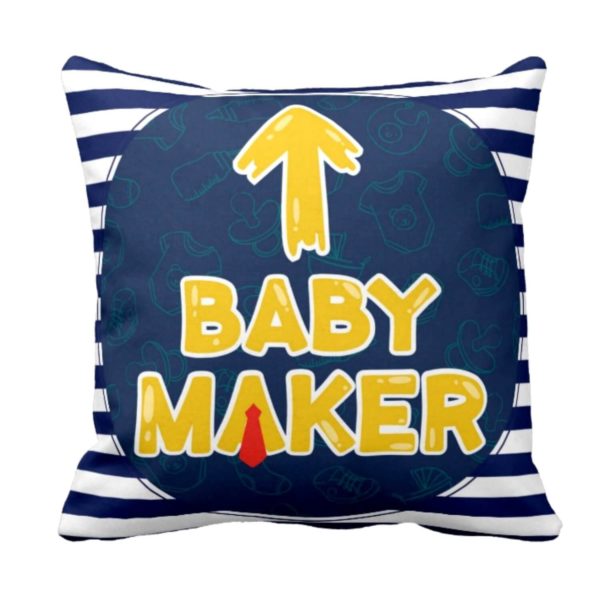 Baby Maker Baby Mama Mom Dad Cushion Cover Set of 2