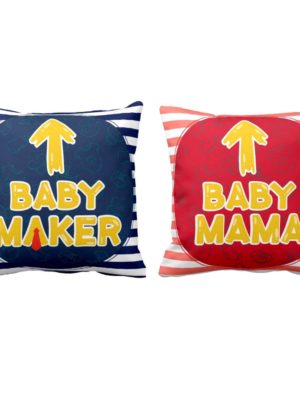 Baby Maker Baby Mama Mom Dad Cushion Cover Set of 2