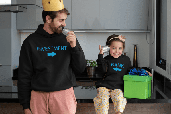 Investment & Bank Family Hoodies Set For Men & Kid