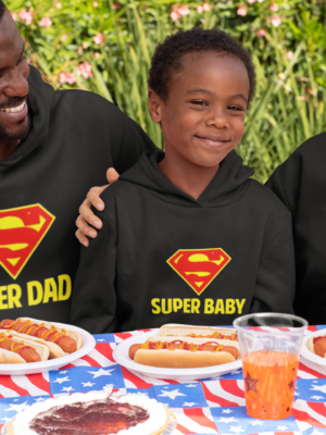Super Family Matching Hoodies Set Of 3