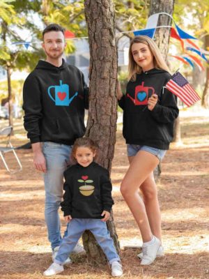 Cute Love Garden Family Sweatshirts