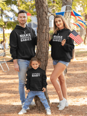 Adorable Parent and Baby Matching Family Hoodies Set